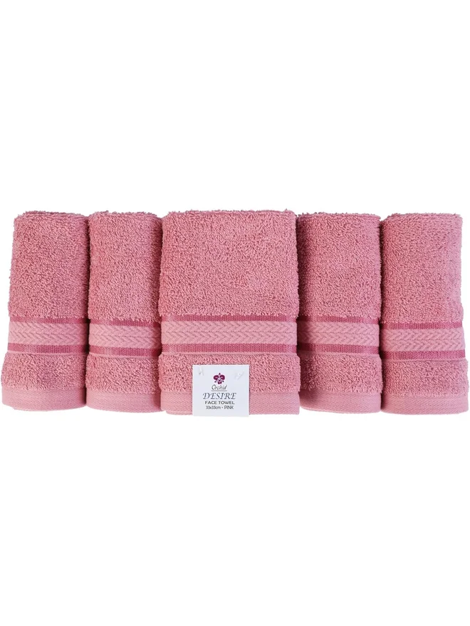 Orchid 1-Piece Desire Face Towel 30X30Cm Pink